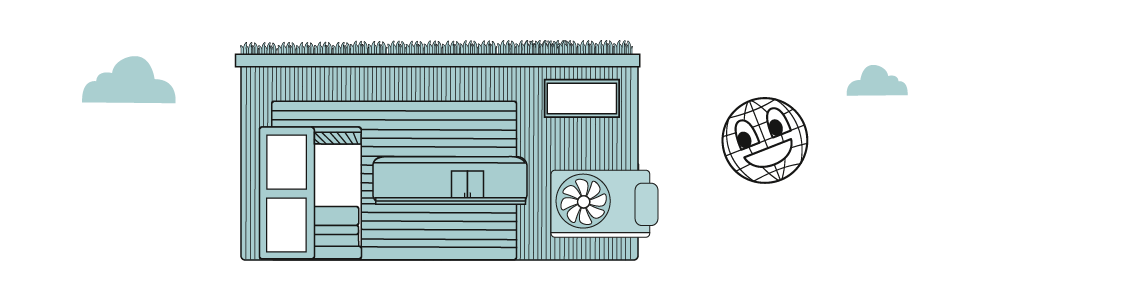 Symbolgrafik: Illustration zum Blogbeitrag Stromfreie Klimaanlage